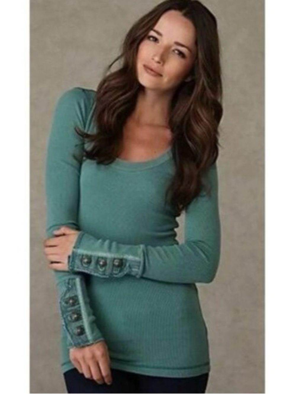 🏍️FREE PEOPLE🏍️MOTO CUFF THERMAL🏍️